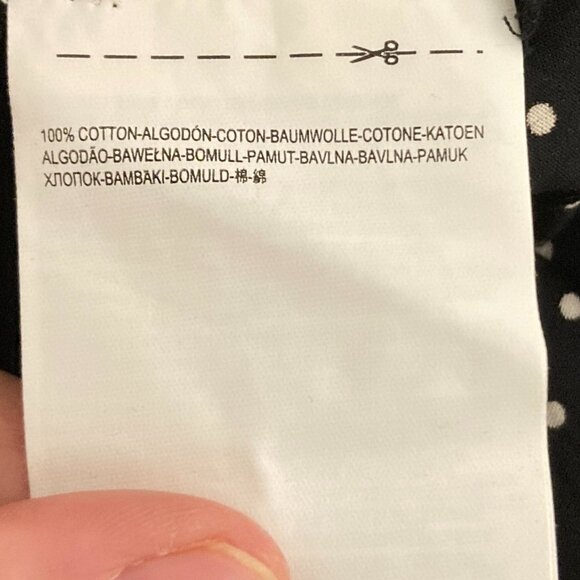 Vans Cherry Polka Dot 100% Cotton Strapless Dress Size L - Picture 7 of 8